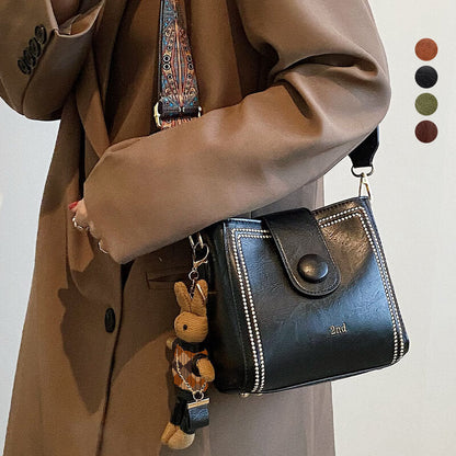 Vintage Mode Taske med Justerbar Bredere Skulderrem