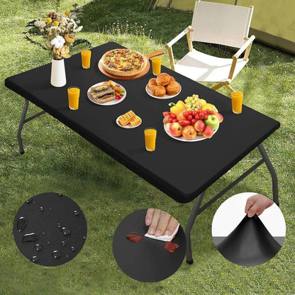 🍽️ Pakiet elastycznych pokrowców na stoły – 50% ZNIŻKI! OFERTA LIMITOWANA!✨🏠Dostępne w rozmiarach: 4 ft, 6 ft i 8 ft (ok. 120 cm, 180 cm, 240 cm) – elastyczne, łatwe w zakładaniu i zdejmowaniu.Praktyczne i stylowe! 🛡️