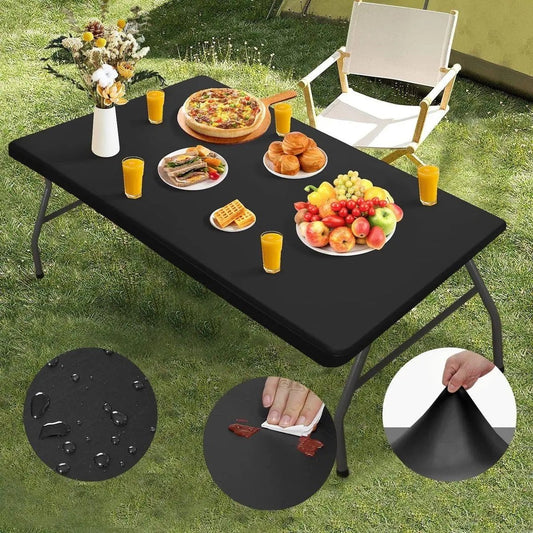 🍽️ Pakiet elastycznych pokrowców na stoły – 50% ZNIŻKI! OFERTA LIMITOWANA!✨🏠Dostępne w rozmiarach: 4 ft, 6 ft i 8 ft (ok. 120 cm, 180 cm, 240 cm) – elastyczne, łatwe w zakładaniu i zdejmowaniu.Praktyczne i stylowe! 🛡️