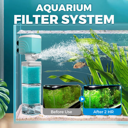 🐟Automatic Aquarium Filter System – Quiet & efficient