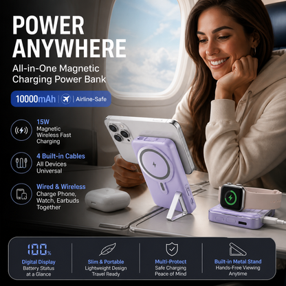 🔋 Magnetyczny powerbank z podstawką – 50% ZNIŻKI! OFERTA LIMITOWANA!✨ Szybkie ładowanie, stabilna podstawka – idealny do telefonu w podróży i w domu.⚡ Kompaktowy, wydajny i praktyczny. Ładuj wygodnie bez kabli! 📱