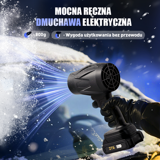 Blåsare+5 sektioner 1 batteri🎉Auto Elektrel Odśnieżarka ręczna - wentylator🌪️（50% zniżki przez ograniczony czas!））laddare