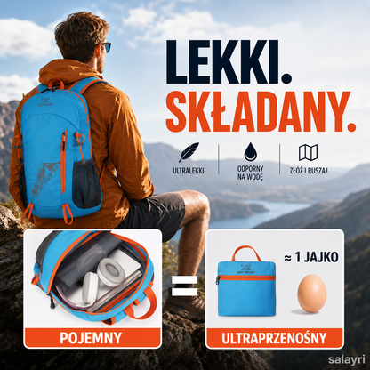 🎒 Składany wodoodporny plecak – 50% ZNIŻKI! OFERTA LIMITOWANA!🎒✨Lekki, poręczny i łatwy do schowania – Chroni przed deszczem, wygodny w noszeniu i pojemny. Spakuj go i ruszaj w drogę! 🏕️💧