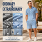 👕 Męski zestaw – koszulka z kołnierzykiem + spodenki – 50% ZNIŻKI!🌊 OFERTA LIMITOWANA!Geometryczny nadruk, oddychająca tkanina, nowoczesny i spójny look – idealny na lato, plażę i codzienne wyjścia.Lekki, wygodny i stylowy.💪✨