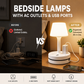 💡 Lampka nocna z gniazdkami i USB – 50% ZNIŻKI! OFERTA LIMITOWANA!📚 Z funkcją ładowania, praktycznym schowkiem na kabel i regulowanym oświetleniem LED – idealna do biura, sypialni i akademika. ✨Oszczędza miejsce i porządkuje przestrzeń! 🔌