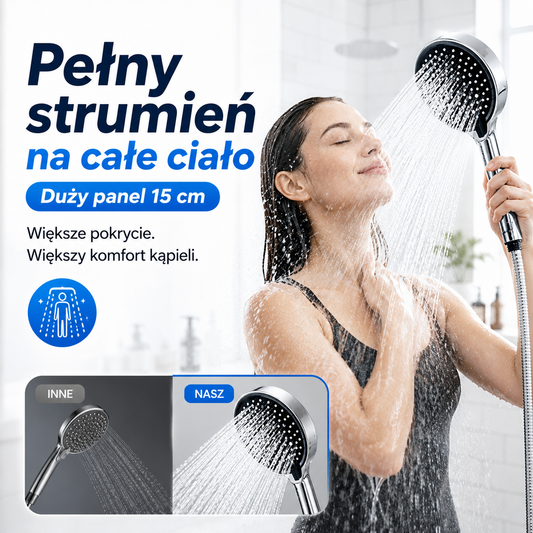 🚿 Głowica prysznicowa deszczowa – 50% ZNIŻKI! OFERTA LIMITOWANA!💧 Regulowana, wysokociśnieniowa, z efektem deszczu – luksusowa kąpiel w domowym zaciszu. 💪Łatwy montaż, oszczędza wodę i zapewnia relaksujący prysznic każdego dnia! ☁️