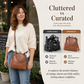 👜 Vintage torebka z zapięciem kiss‑lock – 50% ZNIŻKI! OFERTA LIMITOWANA!🌸🛍️2w1 – torebka i torba na ramię, wykonana z miękkiej skóry ekologicznej w stylu retro. Pasuje do każdej stylizacji i dodaje klasy każdej kobiecie! ✨