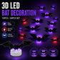 🦇 Świecące nietoperze 3D LED – 50% ZNIŻKI! NOWOŚĆ 2026! OFERTA LIMITOWANA!🌙✨Fioletowe światło LED, efekty 3D, wiszące na ścianie – idealna dekoracja na Halloween, imprezy i przyjęcia. Upiorna atmosfera w kilka chwil! 🎃
