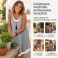 ⏰Wyprzedaż – ostatni dzień, 50% zniżki💃Damska sukienka typu tank top w stylu casualowym, luźna, bez rękawów, imitująca dwuczęściowy strój
