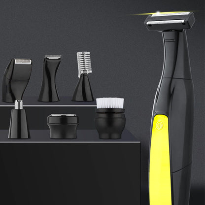 Multifunktionel Elektrisk Barbermaskine Til Våd og Tør