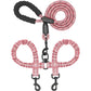 🐾LAST WEEK  SALE 49% OFF🐶Heavy Duty Dog Leash with Shock Absorbing Bungee for Walking 2 Dogs (25-150 lbs)