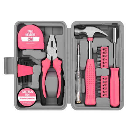 🧰 Zestaw 24 narzędzi domowych – 50% ZNIŻKI! OFERTA LIMITOWANA!🔧 Walizka, młotek, śrubokręt, szczypce, miara i bity – wszystko, czego potrzebujesz do napraw DIY. ✨Kompaktowy, przenośny i praktyczny. Niezbędnik w każdym domu! 🛠️