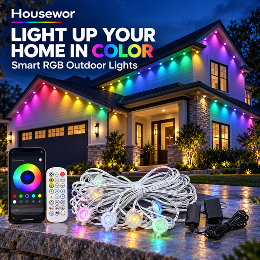 🌈 Inteligentne lampki RGB – 50% ZNIŻKI! OFERTA LIMITOWANA!🏠 Zewnętrzne, kolorowe, sterowane aplikacją – stwórz idealny klimat wokół domu. Idealne do ogrodu, tarasu i na imprezy! ✨