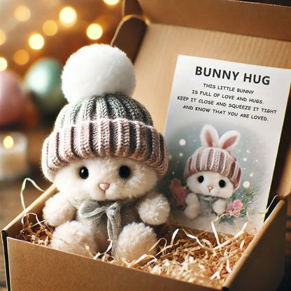 🔥Sidste dag: KØB 3 FÅ 1 GRATIS - Håndlavet🐇Mini Bunny Hug Sød påskegave🎁