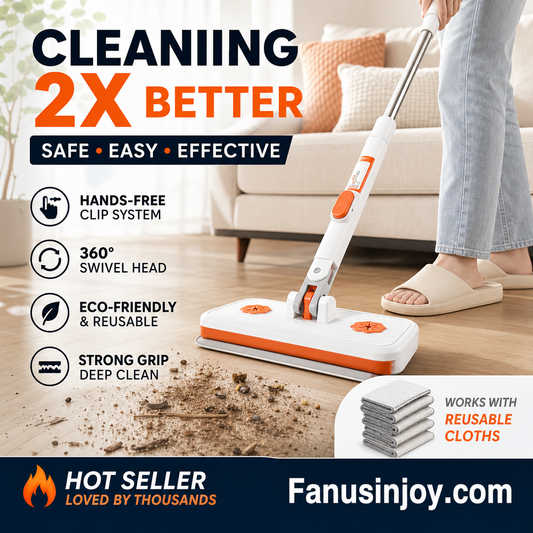 🧹 Wielofunkcyjny płaski mop bezdotykowy – 50% ZNIŻKI! KUP 2 → 1 GRATIS! OFERTA LIMITOWANA!💦✨Sprzątanie bez wysiłku i bez dotykania brudu! 🏠