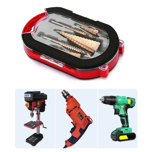 Zestaw 6 wierteł HSS z powłoką tytanową