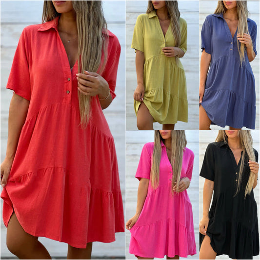 👗 Sukienka bawełniano-lniana – 50% ZNIŻKI! OFERTA LIMITOWANA!