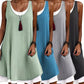 ⏰Wyprzedaż – ostatni dzień, 50% zniżki💃Damska sukienka typu tank top w stylu casualowym, luźna, bez rękawów, imitująca dwuczęściowy strój