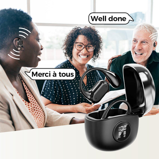 Trådløse Bluetooth 5.4 OWS-Øretelefoner med AI-Oversættelse (Kompatible med iOS og Android)