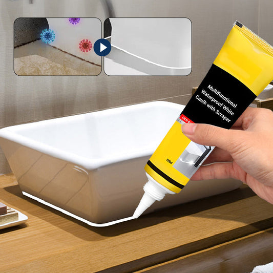 Multifunktionel vandtæt hvid fugemasse med skraber
