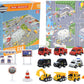 🎄Kalendarz adwentowy – zestaw pojazdów – 50% ZNIŻKI! OFERTA LIMITOWANA!🚒✨Metalowe modele aut, strażackich i inżynieryjnych – 24 pojazdy do odkrywania każdego dnia.Kolekcjonowanie i zabawa w jednym! 🎁🚗