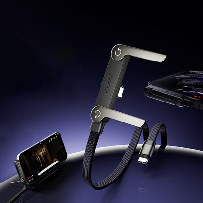 🔌 Kabel 240W z regulowanym stojakiem – 50% ZNIŻKI! OFERTA LIMITOWANA!⚡ Szybkie ładowanie i wygodna podstawka w jednym – idealny do biurka, samochodu i podróży. ✨Ładuj i oglądaj wygodnie bez trzymania telefonu! 📱