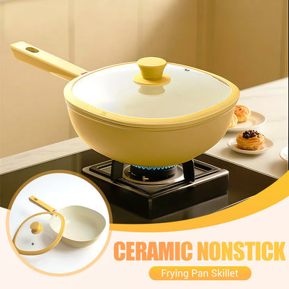 🍳 Ceramiczna patelnia nieprzywierająca – 50% ZNIŻKI! OFERTA LIMITOWANA!✨Z szczelną pokrywką, równomiernie rozprowadza ciepło – Łatwa w czyszczeniu, trwała i bezpieczna dla zdrowia. 💪Gotowanie staje się przyjemnością! 🥘