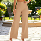 👖 Damskie spodnie z szerokimi nogawkami – 50% ZNIŻKI! OFERTA LIMITOWANA!💃✨Jednokolorowe, luźne i wygodne –  Lekki materiał, modny krój, pasują do każdej sylwetki. Styl i wygoda w jednym! ☀️