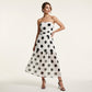 🏖️👗 Polka dot strapless dress – 50% ZNIŻKI! OFERTA LIMITOWANA! Lekka, zwiewna, idealna na lato – bez ramiączek, w klasyczne kropki. Sprawdzi się na plażę, imprezę i co dzień. Must-have na ciepłe dni! ☀️💃✨