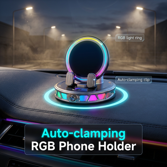 📱 RGB uchwyt samochodowy z ładowaniem – 50% ZNIŻKI! NOWOŚĆ 2026! OFERTA LIMITOWANA!🚗 Auto-zacisk, 15W szybkie ładowanie bezprzewodowe – wygodne i bezpieczne w każdej podróży. ✨Idealny do nawigacji i rozmów! ⚡