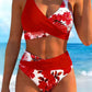 🌺 Zestaw bikini z tropikalnym nadrukiem – 50% ZNIŻKI! OSTATNI DZIEŃ! Seksowny krój, roślinny wzór, idealny na wakacje i plażę – wygodny, stylowy i pełen lata.🌊💃
