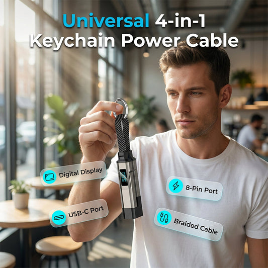 🔑 Brelok 4w1 z wyświetlaczem – 50% ZNIŻKI! KUP 1 → 1 GRATIS! OFERTA LIMITOWANA!📱 Szybkie ładowanie, wyświetlacz cyfrowy i brelok w jednym – ze stopu cynku, trwały i stylowy. ✨Idealny do telefonów i laptopów. Zawsze pod ręką! ⚡