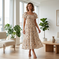 👗 Sukienka midi w kwiaty – 50% ZNIŻKI! OFERTA LIMITOWANA!☀️💃 Kwadratowy dekolt, delikatne marszczenia i kwiatowy wzór – idealna na lato, wesela i codzienne stylizacje. Styl bez wysiłku na każdą okazję! 🌸
