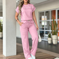 🍃Damski zestaw w jednolitym kolorze – 50% ZNIŻKI! OFERTA LIMITOWANA! Elegancki, uniwersalny i wygodny – idealny do pracy, na spotkania i co dzień. Lekka, przewiewna tkanina, perfekcyjny krój. Styl bez wysiłku! ✨🌸