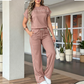 🍃Damski zestaw w jednolitym kolorze – 50% ZNIŻKI! OFERTA LIMITOWANA! Elegancki, uniwersalny i wygodny – idealny do pracy, na spotkania i co dzień. Lekka, przewiewna tkanina, perfekcyjny krój. Styl bez wysiłku! ✨🌸