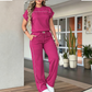 🍃Damski zestaw w jednolitym kolorze – 50% ZNIŻKI! OFERTA LIMITOWANA! Elegancki, uniwersalny i wygodny – idealny do pracy, na spotkania i co dzień. Lekka, przewiewna tkanina, perfekcyjny krój. Styl bez wysiłku! ✨🌸
