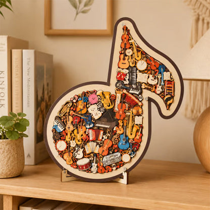 🎼 50% OFF – OSTATNI DZIEŃ! Puzzle muzyczne – stylowa ozdoba z nutami, która doda charakteru każdemu wnętrzu. Idealny pomysł na prezent! 🎶🧩