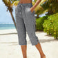 ⏰ 50% TANIEJ! 👖 Letnie damskie spodnie capri w kratę – stylowe, lekkie i przewiewne! ☀️
