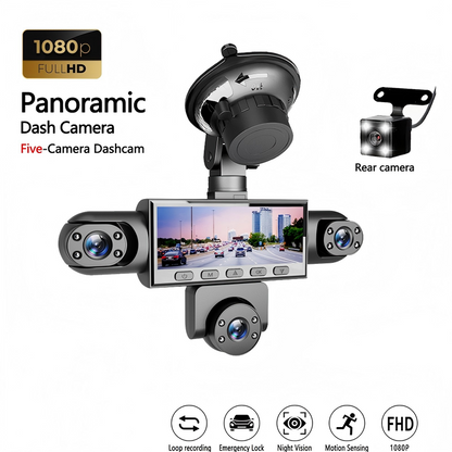 📹 Wideorejestrator z 5 kamerami – 50% ZNIŻKI! OFERTA LIMITOWANA!Ponad 36 000 sprzedanych sztuk! 🛡️✨Panoramiczny widok 360°, eliminuje martwe pola – Zwiększa bezpieczeństwo Twojego auta każdego dnia! 🚗