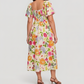 👗 Sukienka midi w kwiaty – 50% ZNIŻKI! OFERTA LIMITOWANA! Kwadratowy dekolt, marszczenia, wzór kwiatowy i praktyczne kieszenie – idealna na lato, plażę i codzienne stylizacje. Lekka, przewiewna i niezwykle kobieca. 🌸☀️💃