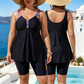 🌊 50% ZNIŻKI – OFERTA LIMITOWANA! 👙Kostium kąpielowy damski o luźnym kroju składający się z topu tankini i szortów