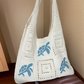 👜 Torba tote szydełkowa z żółwiem – 50% ZNIŻKI! OFERTA LIMITOWANA! Ręcznie robiona, uroczy wzór żółwia, idealna na lato, plażę i codzienne stylizacje.🐢☀️