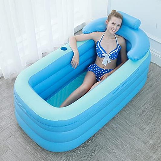 🛁🔥 Przenośna, nadmuchiwana wanna dla dorosłych – lekka, łatwa do przechowywania, relaksująca kąpiel w domu i w podróży ✨