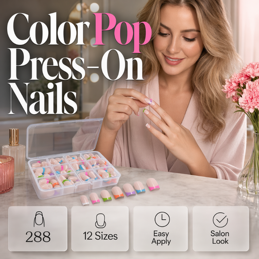 💅 Kolorowe paznokcie naklejane – 50% ZNIŻKI! OFERTA LIMITOWANA!🥳2026 GORĄCA WYPRZEDAŻ🥳💞50K+ SPRZEDANYCH!