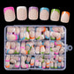 💅 Kolorowe paznokcie naklejane – 50% ZNIŻKI! OFERTA LIMITOWANA!🥳2026 GORĄCA WYPRZEDAŻ🥳💞50K+ SPRZEDANYCH!