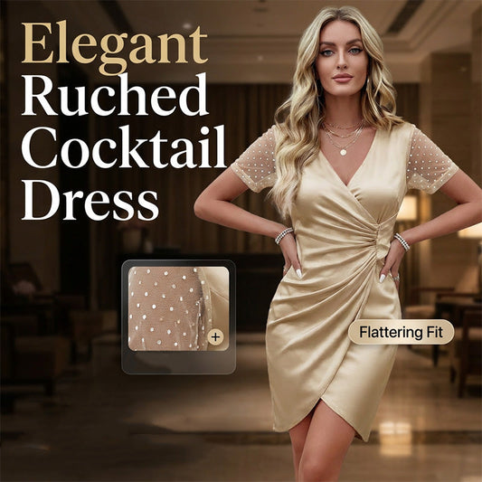 👗 Sukienka koktajlowa z dekoltem V – 50% ZNIŻKI! OFERTA LIMITOWANA!