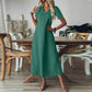 👗Sukienka maxi z dekoltem V – 50% ZNIŻKI! OFERTA LIMITOWANA!💃✨ Ponad 50 000 sprzedanych sztuk! Krótki rękaw, zwiewny krój, modny i wygodny – idealna na lato, plażę i codzienne stylizacje. 🌸☀️