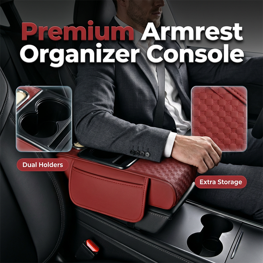 🚗 Organizer do podłokietnika samochodowego – 50% ZNIŻKI! OFERTA LIMITOWANA!☕📱 Z uchwytami na kubki, praktycznymi przegrodami i dużą pojemnością – utrzymuje porządek w samochodzie.Pasuje do większości modeli, łatwy montaż.🧳