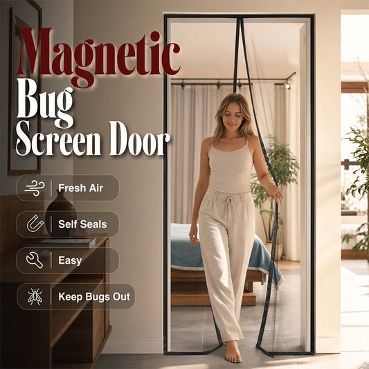 🚪 Magnetyczna siatka drzwiowa – 50% ZNIŻKI! OSTATNI DZIEŃ! Natychmiast blokuje muchy, komary i osy – samozamykająca się, montaż bez wiercenia, przyjazna dla zwierząt i dzieci.🏠✨