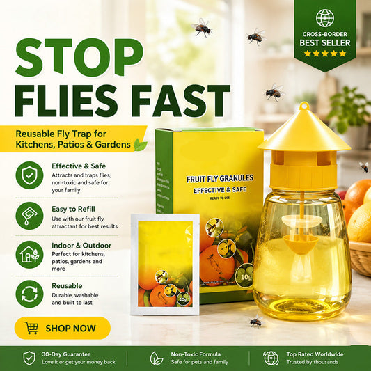 🌿Wisząca pułapka na muchy – 50% ZNIŻKI! KUP 2 → 1 GRATIS!✨ OFERTA LIMITOWANA!Idealna do kuchni, ogrodu, restauracji i na taras. Czystość i spokój bez owadów! 🏠